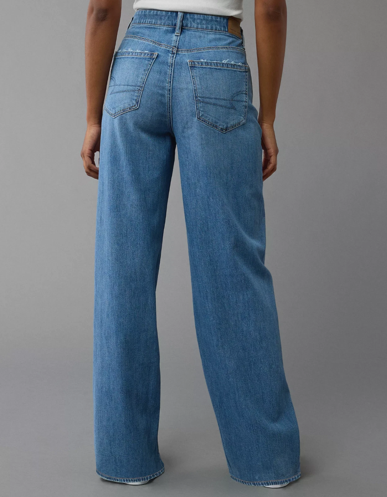 AE Dreamy Drape Stretch Super High-Waisted Baggy Wide-Leg Jean - Image 3